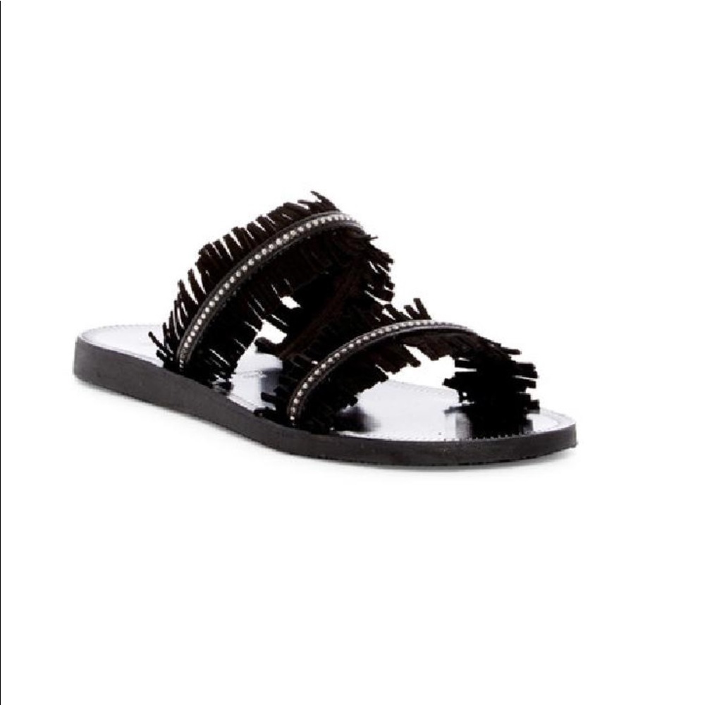 Carmel Fringe Slip-On Sandal